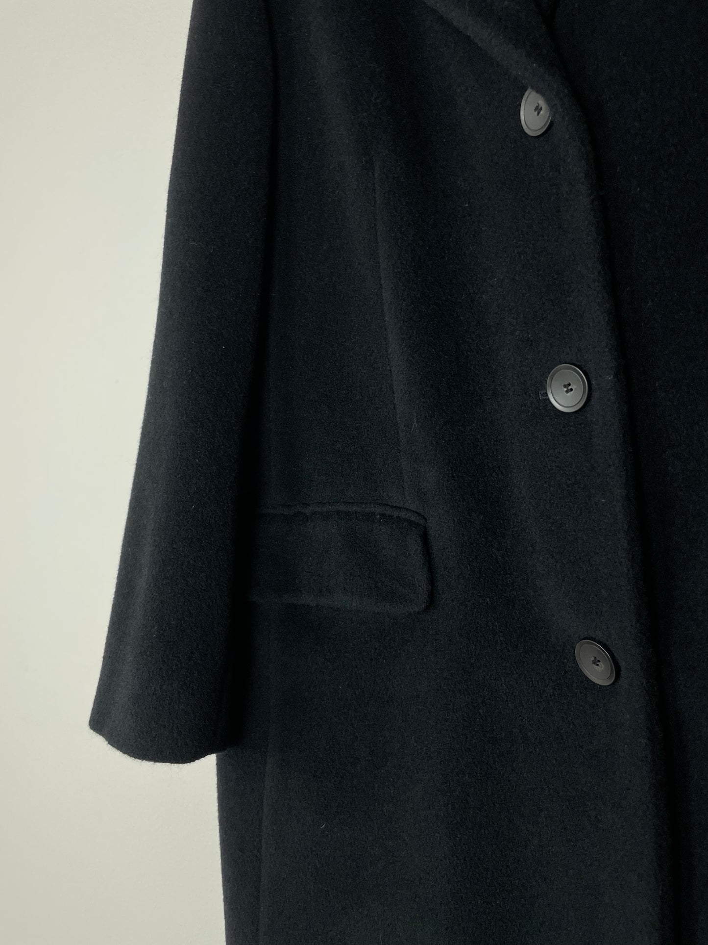 Long wool and cashmere coat