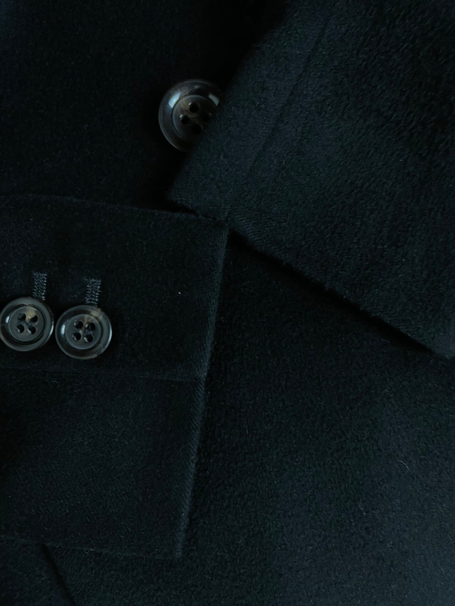 SPORTMAX Black wool coat