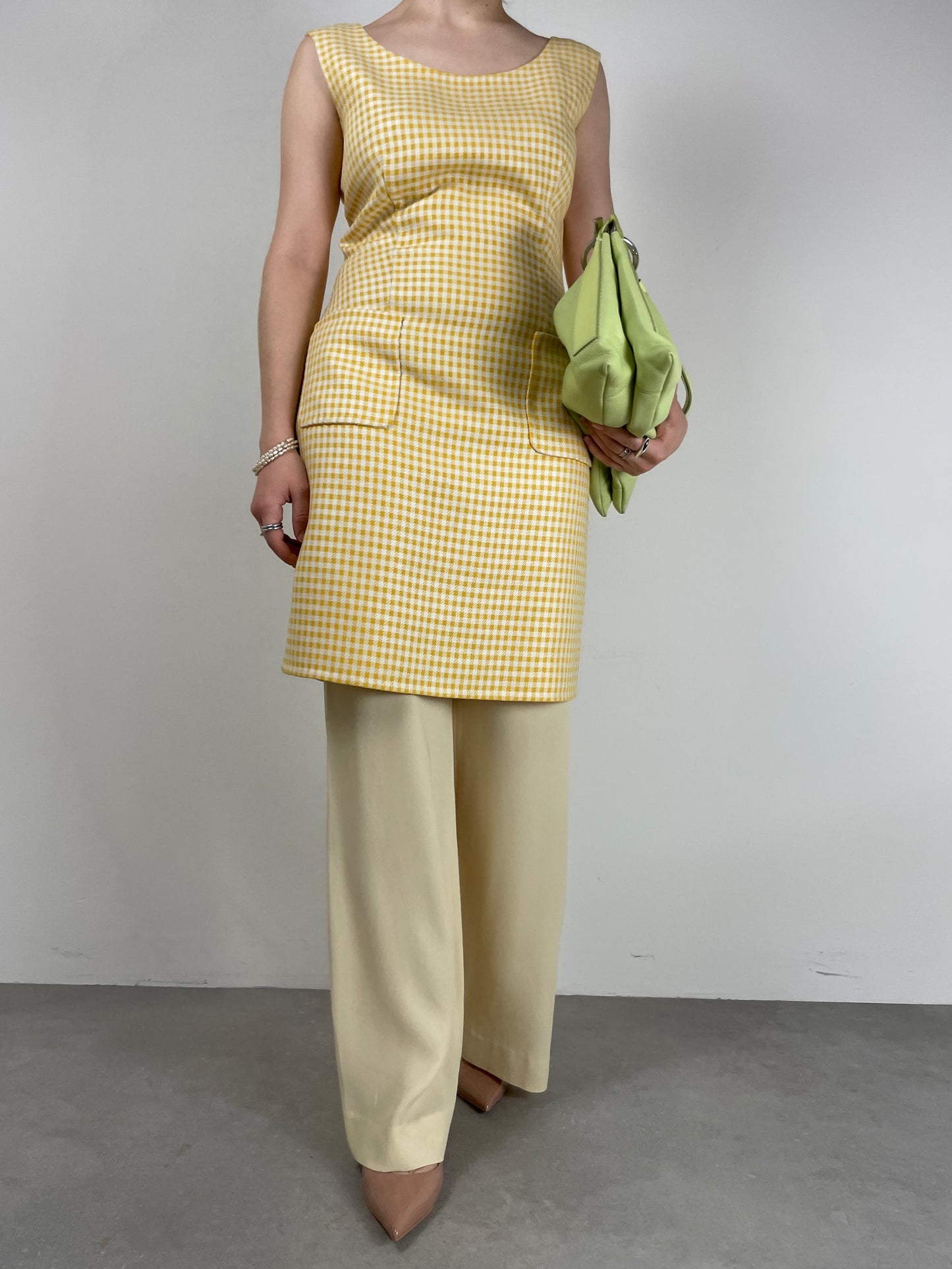 PRADA SS 1992 abito in lana e seta