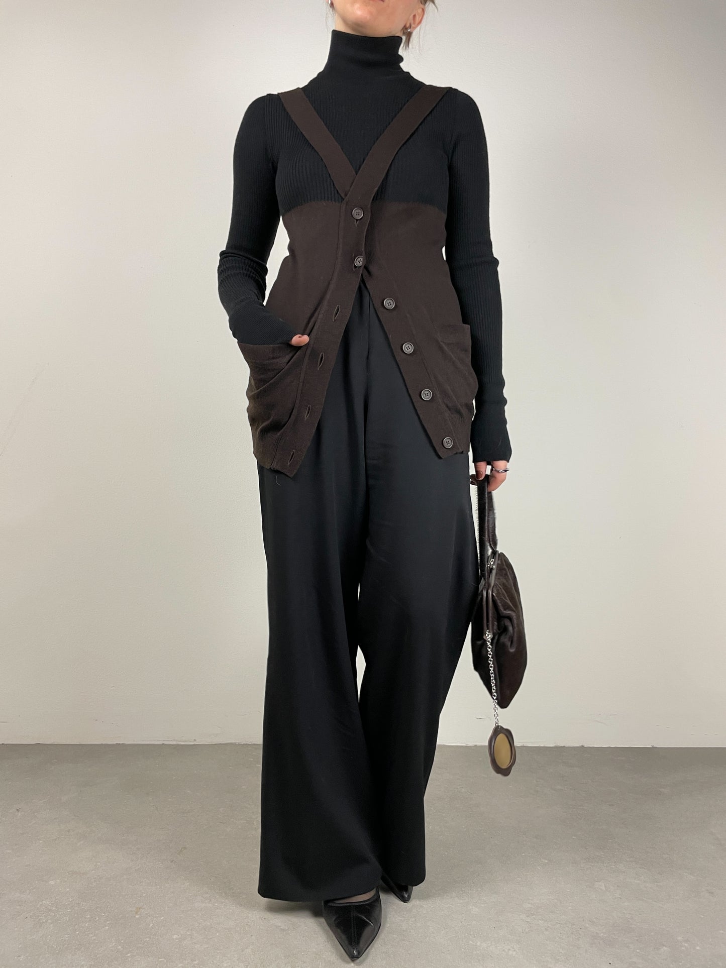 MOSCHINO Cheap And Chic maglione con bretelle