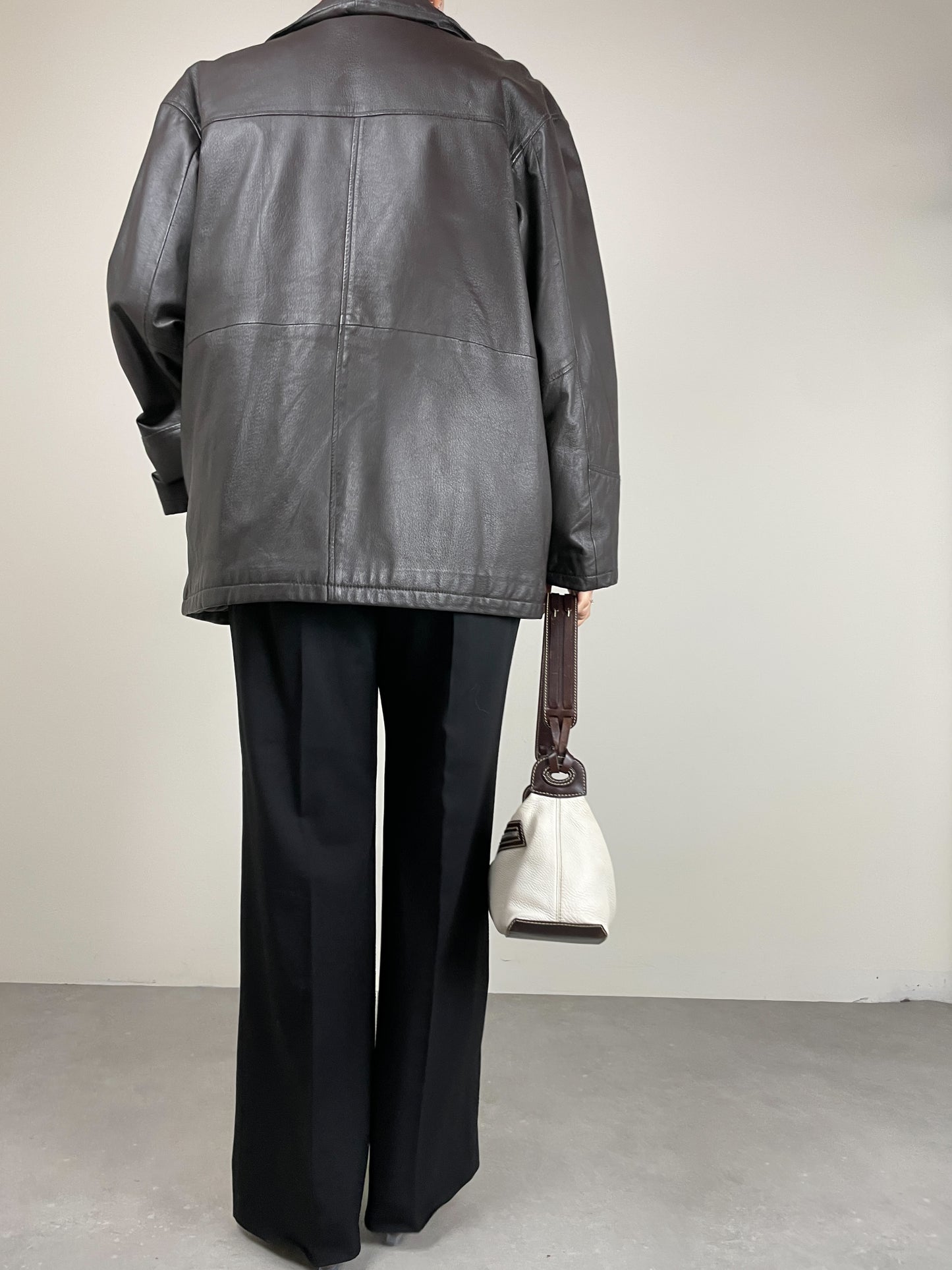 Giacca in vera pelle con gilet interno
