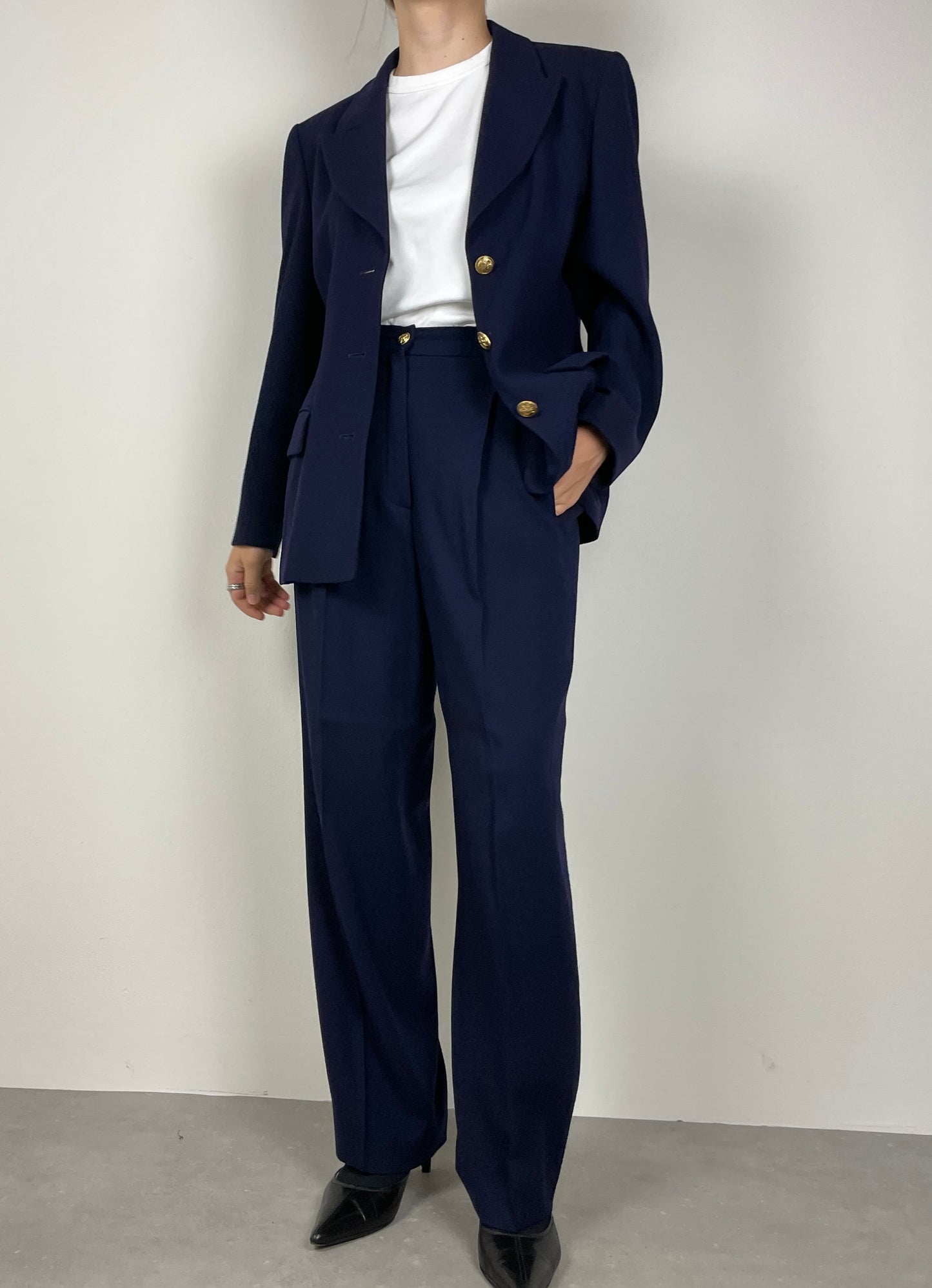 Wool blue suit