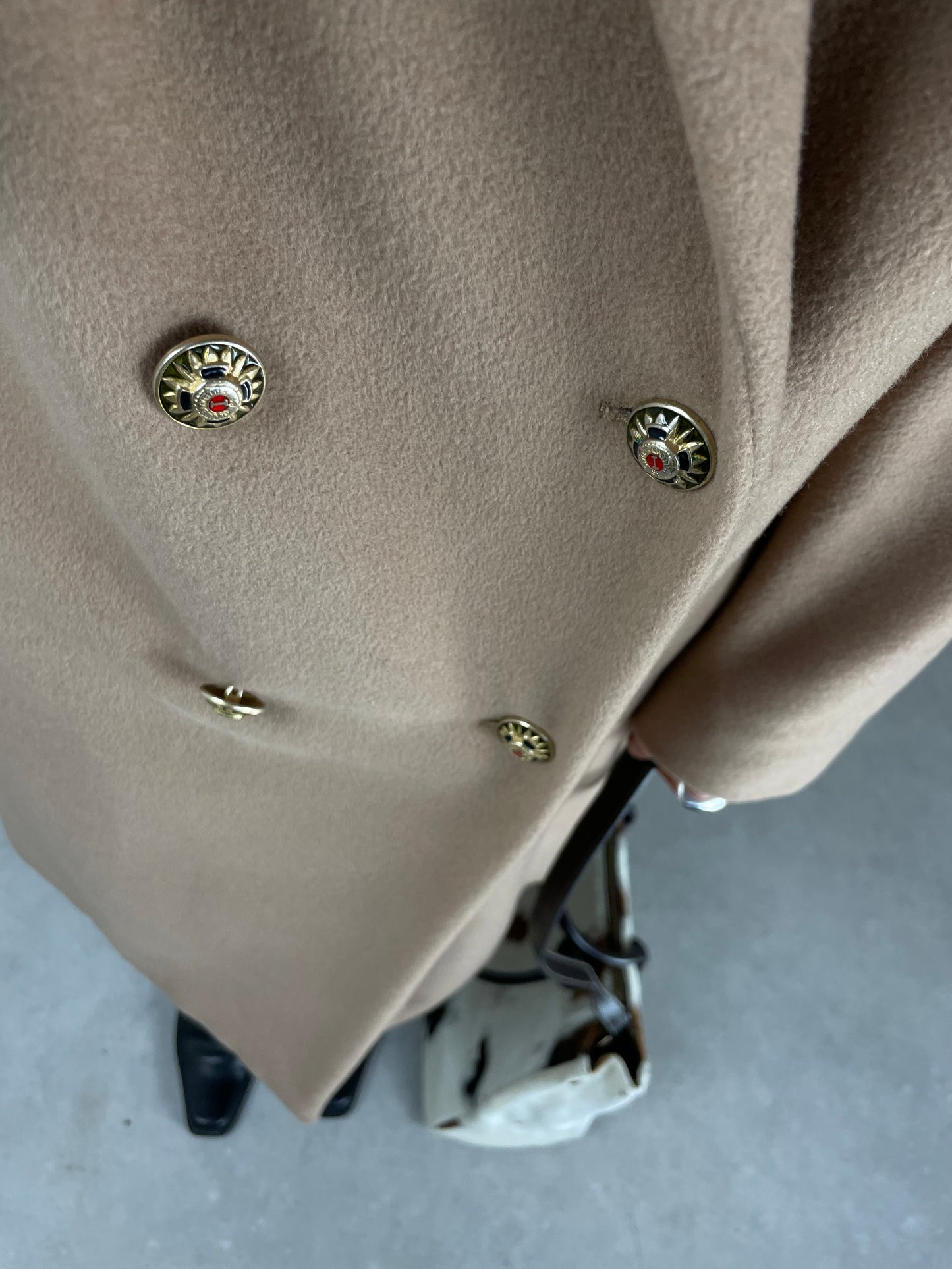 Cappotto vintage Made in Italy in lana, angora e cashmere