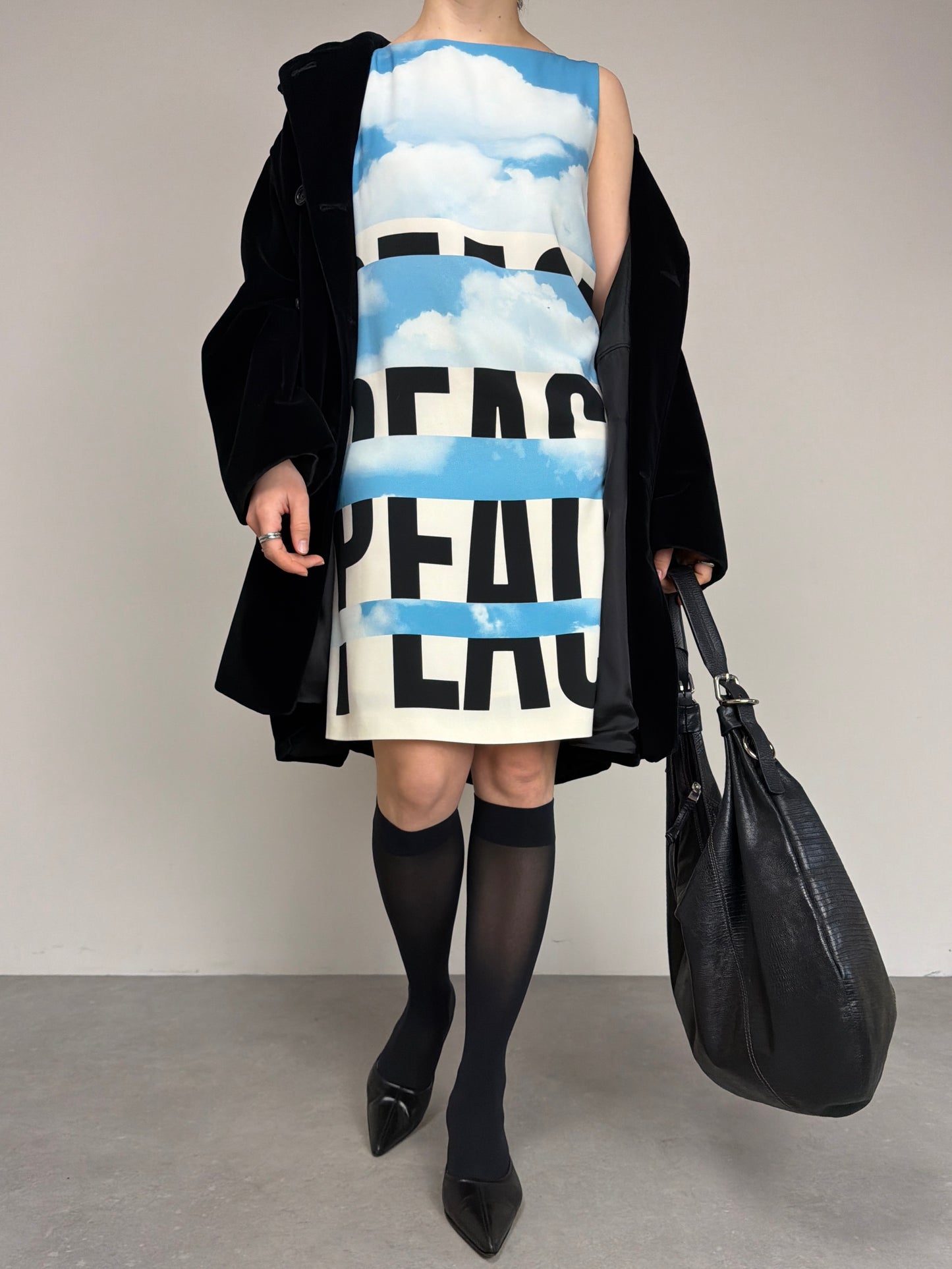 Giacca vintage in velluto di cotone nero