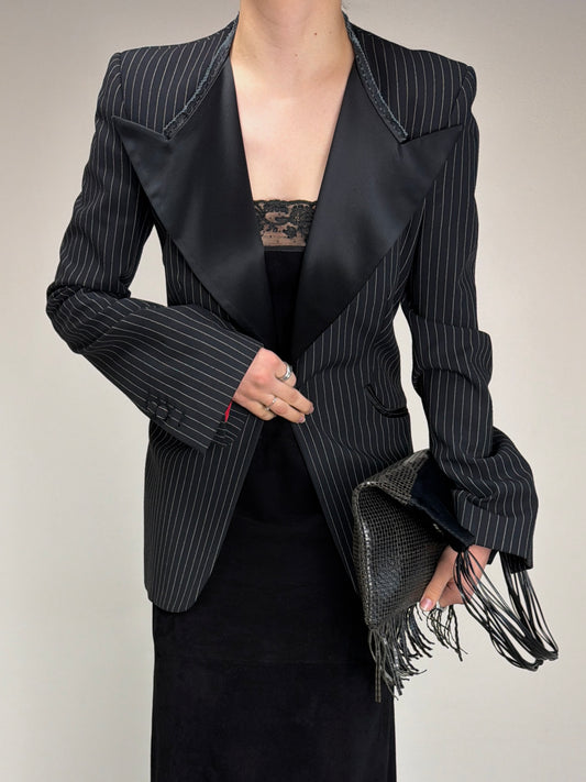 Blazer gessato vintage made in Italy