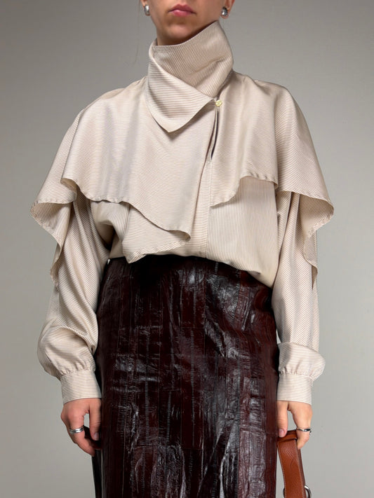 Blusa vintage in pura seta