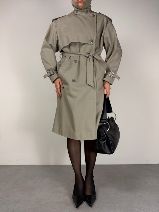 Trench vintage in misto cotone