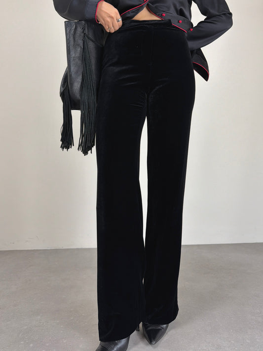 EMPORIO ARMANI pantaloni in velluto