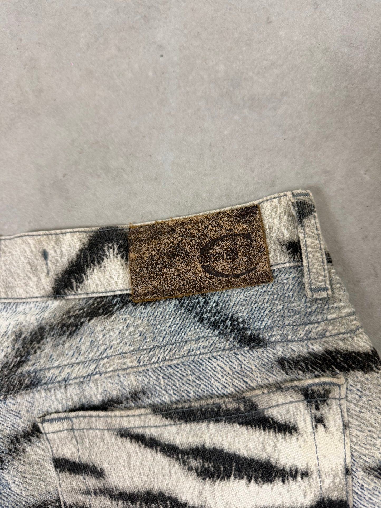 JUST CAVALLI denim zebrato anni 2000