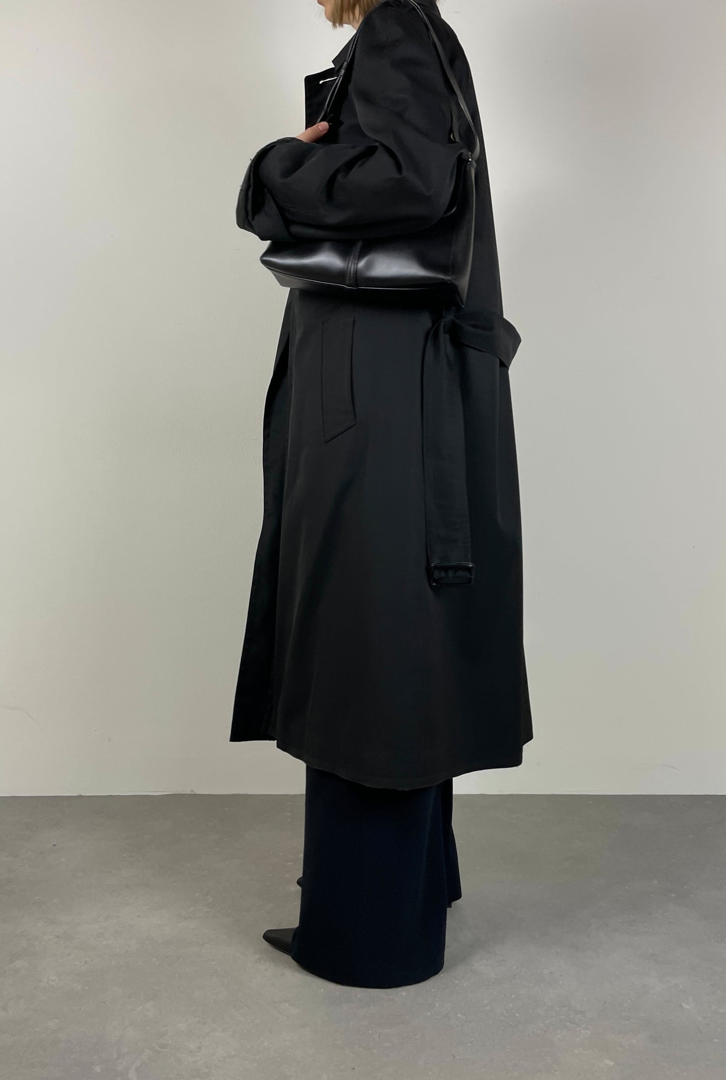 Black trench coat