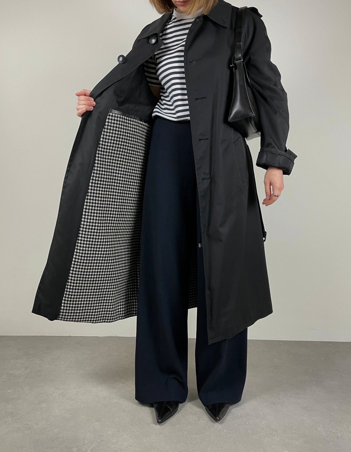 Black trench coat