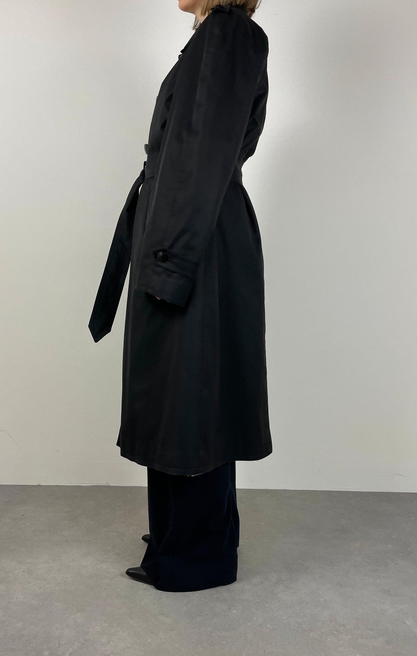 Black trench coat