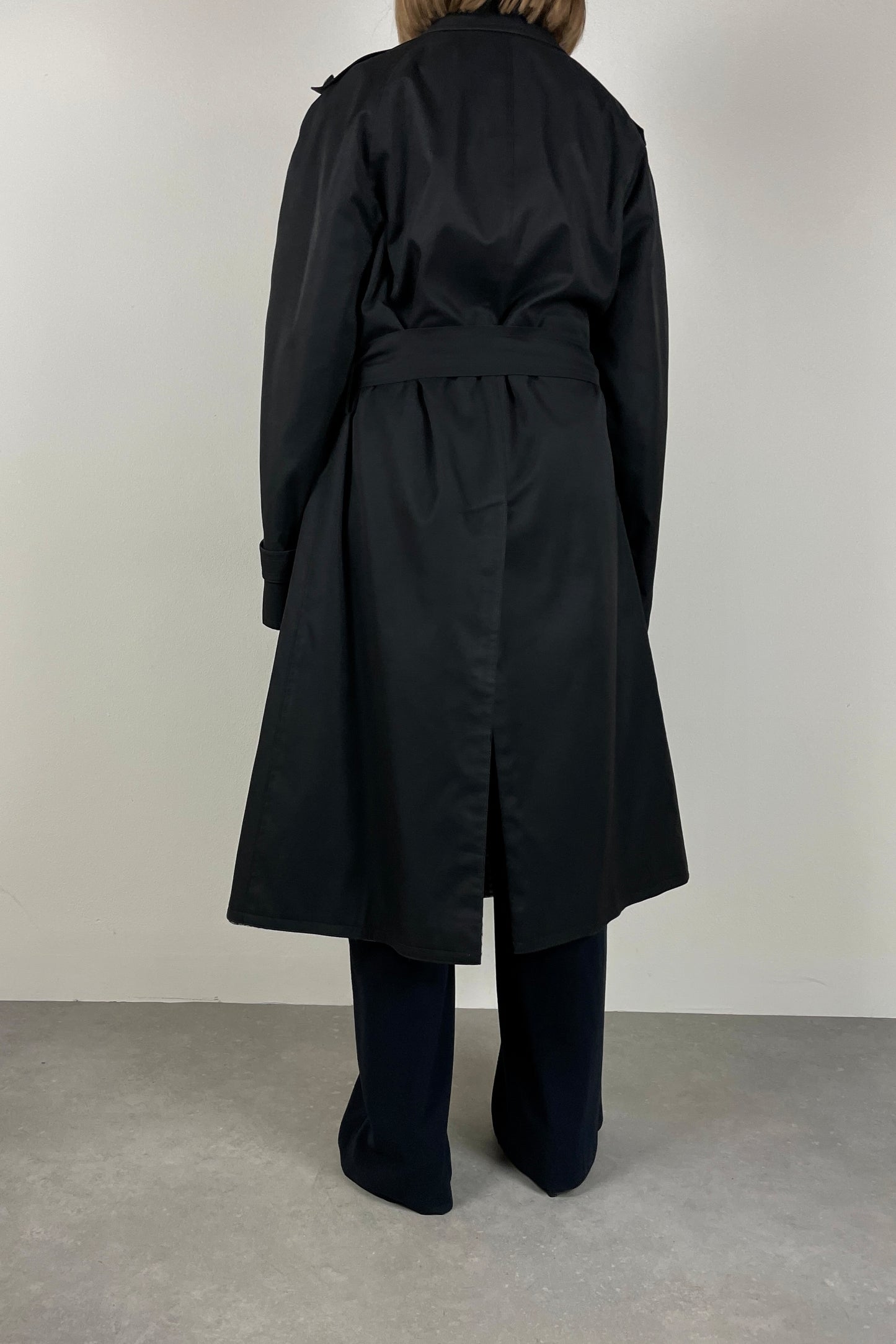 Black trench coat