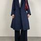 Blue trench coat