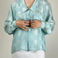 Blusa vintage in seta jacquard