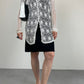 Cardigan all’uncinetto con motivo floreale