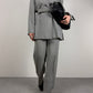 MAX MARA completo grigio in lana e viscosa