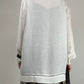 Camicia vintage in lino e cupro