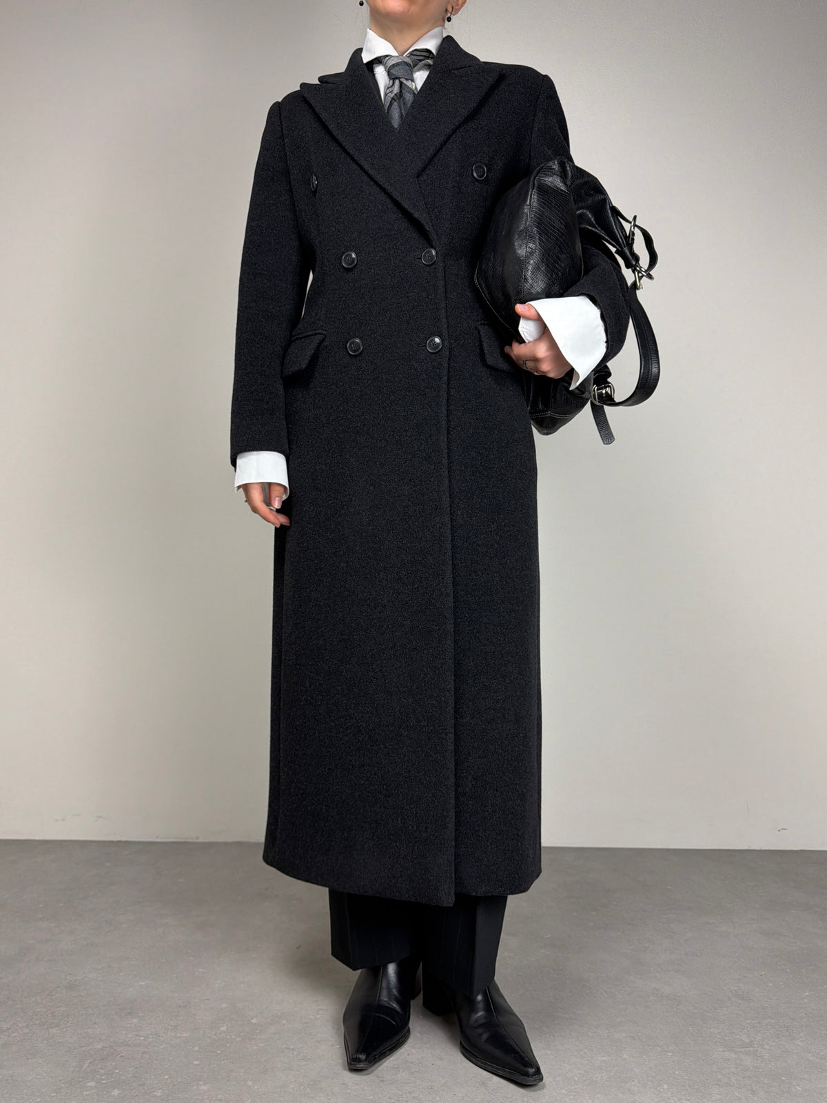 GIANFRANCO FERRÈ STUDIO cappotto in lana e angora