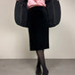 Blazer in velluto nero di cotone