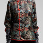 Blusa in jacquard di viscosa con paesaggio asiatico