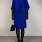 Abito vintage di Max Mara linea Pianoforte in lana blu