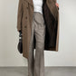 Trench vintage con gilet in finta pelliccia rimovibile