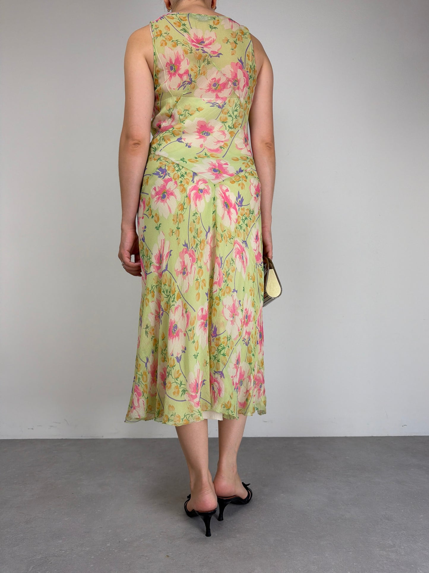RALPH LAUREN abito in seta a fiori