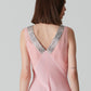 Abito vintage in pura seta rosa