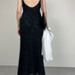 Abito vintage in pizzo nero