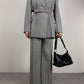 MAX MARA completo grigio in lana e viscosa