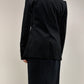 Blazer in velluto nero di cotone