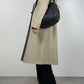 Maxi bag in vera pelle marrone