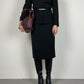 Made in Italy black skirt suit