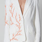 Blazer con ricamo a corallo
