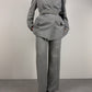 MAX MARA completo grigio in lana e viscosa