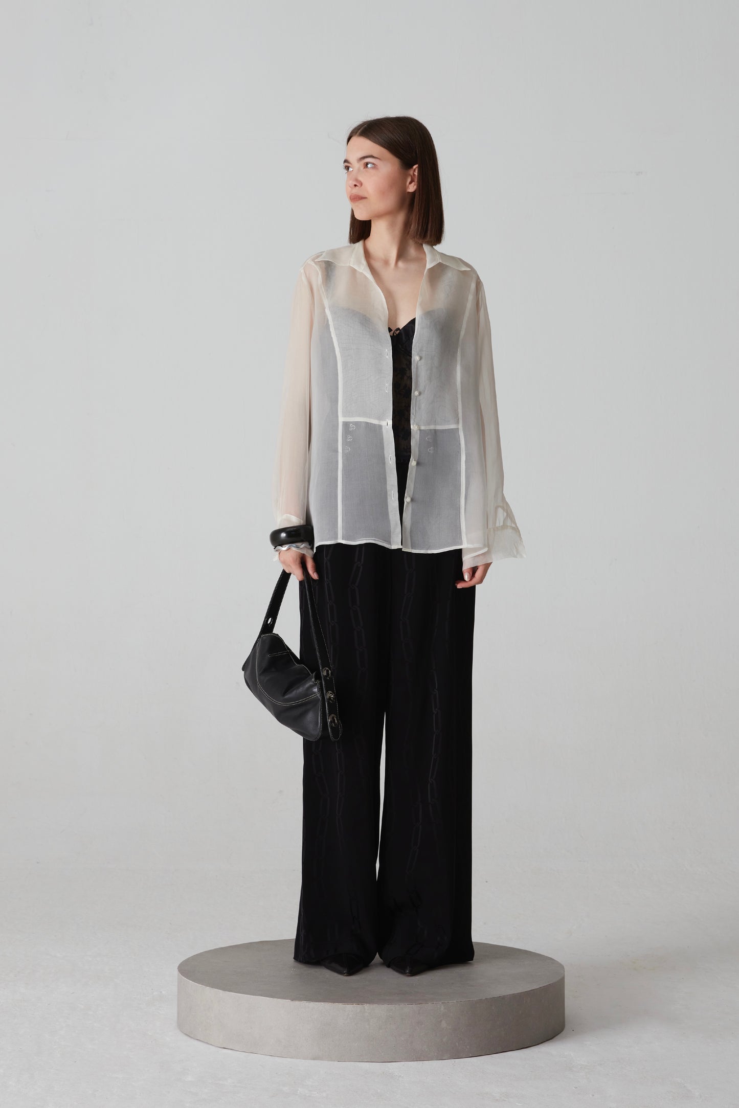 Camicia in organza di seta