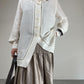 Camicia vintage in lino e cupro