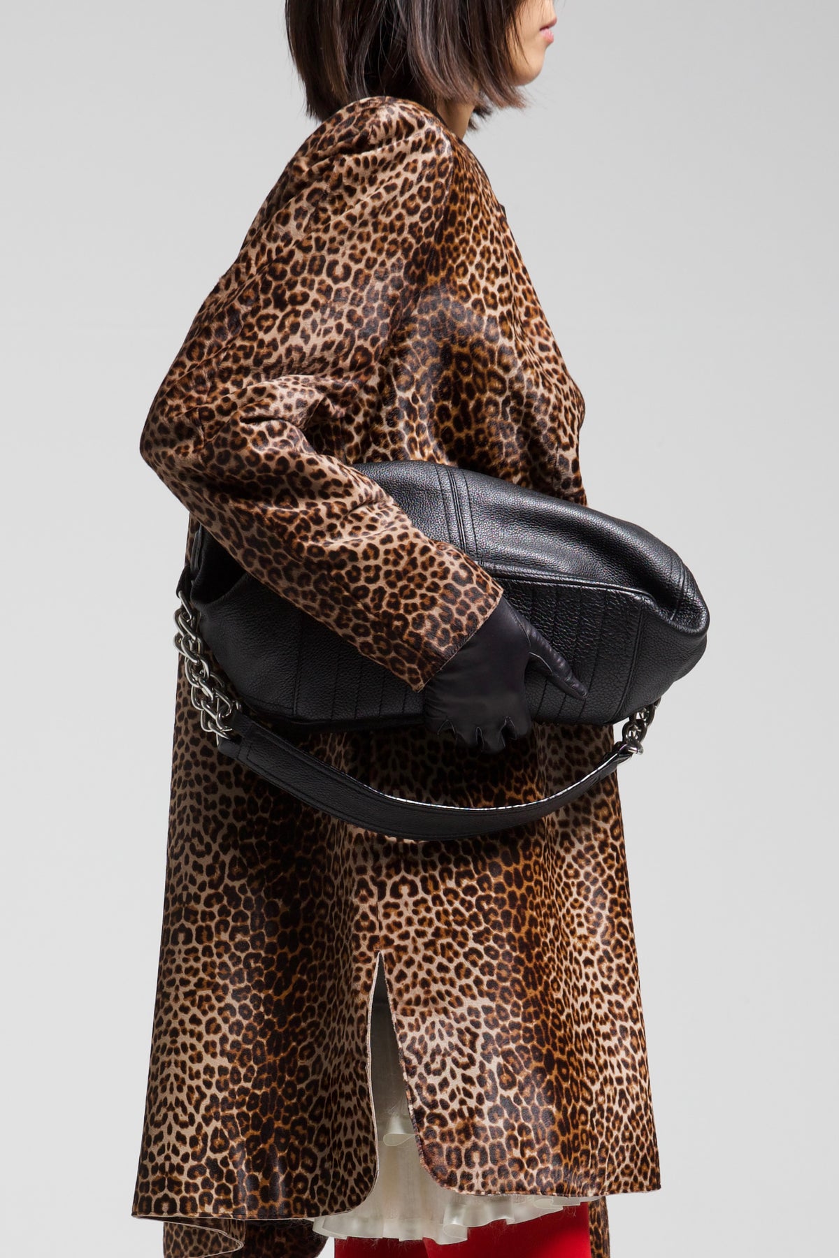 Borsa in vera pelle nera