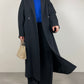 Long grey wool coat