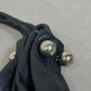 Hobo bag in vera pelle blu