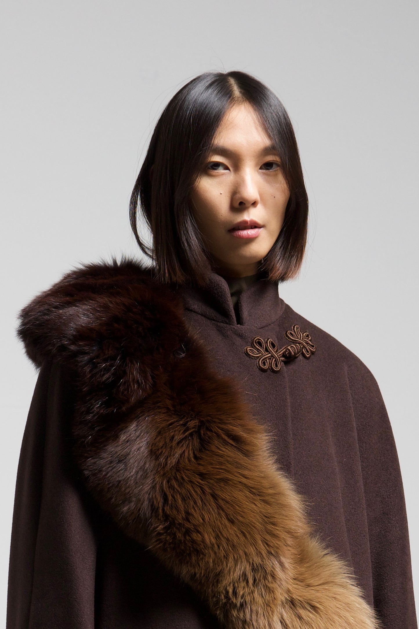 Cappotto vintage in lana, angora e cashmere