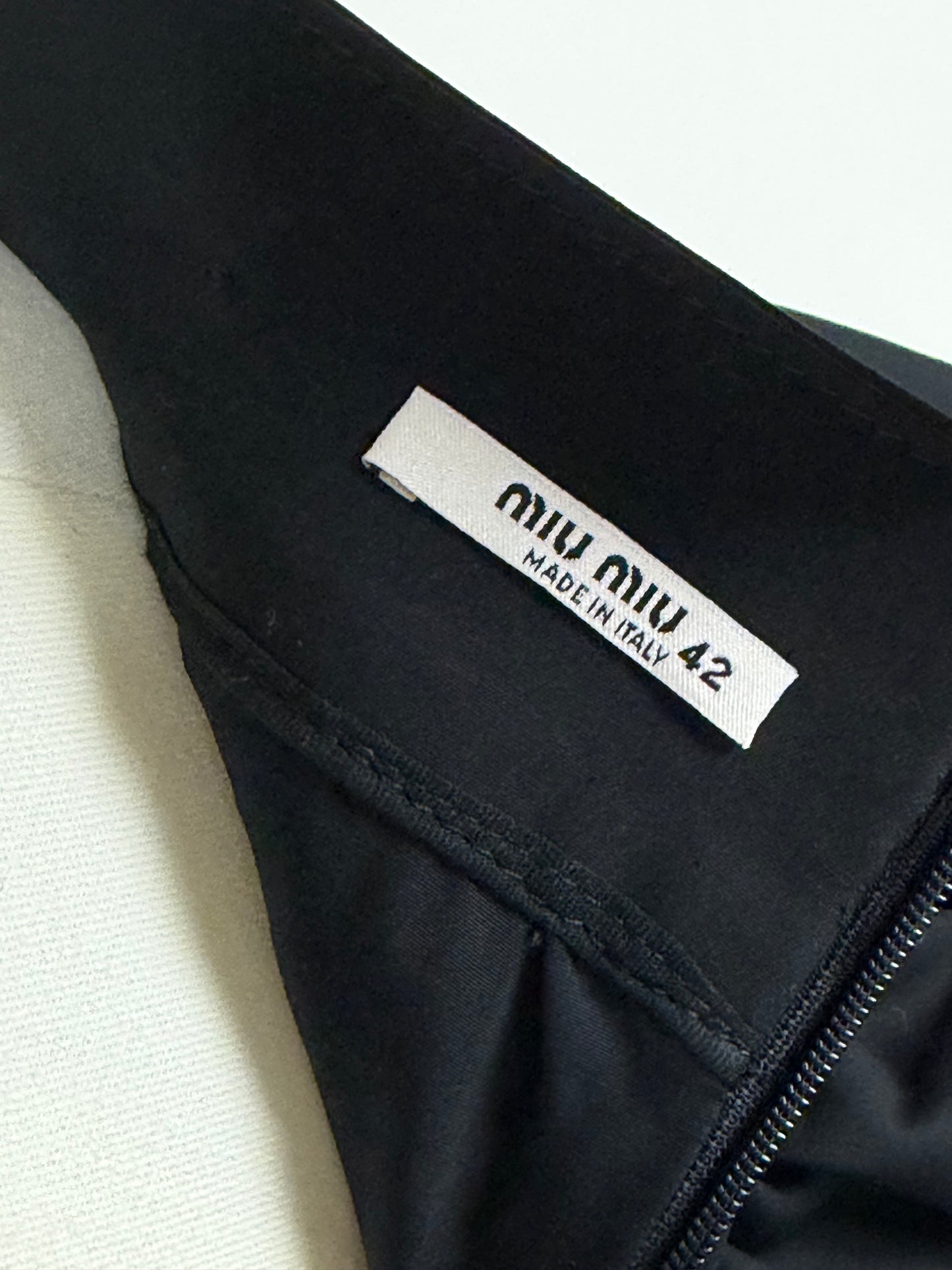 MIU MIU gonna a trapezio con baschina