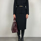 Made in Italy black skirt suit