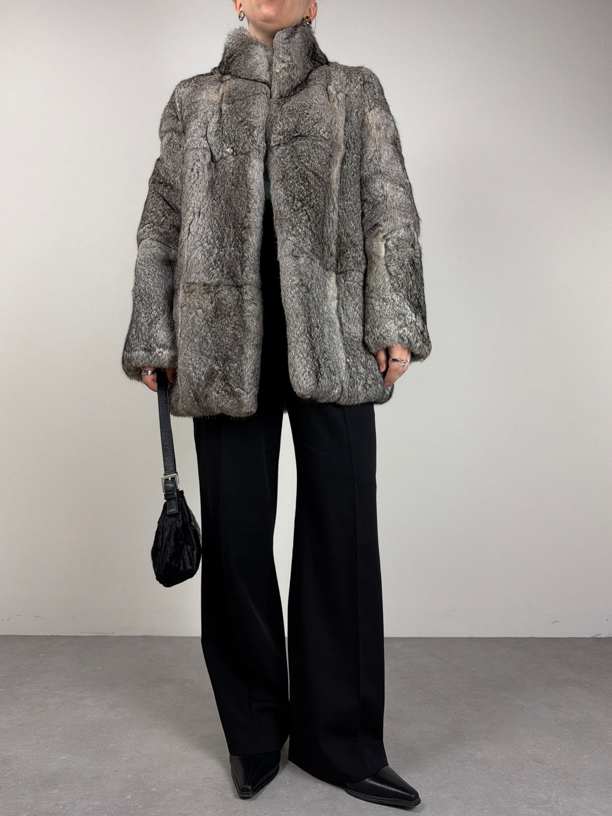 Pelliccia vintage in pregiato Rex rabbit