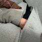 Cappotto lungo in pura lana vergine color grigio sabbia