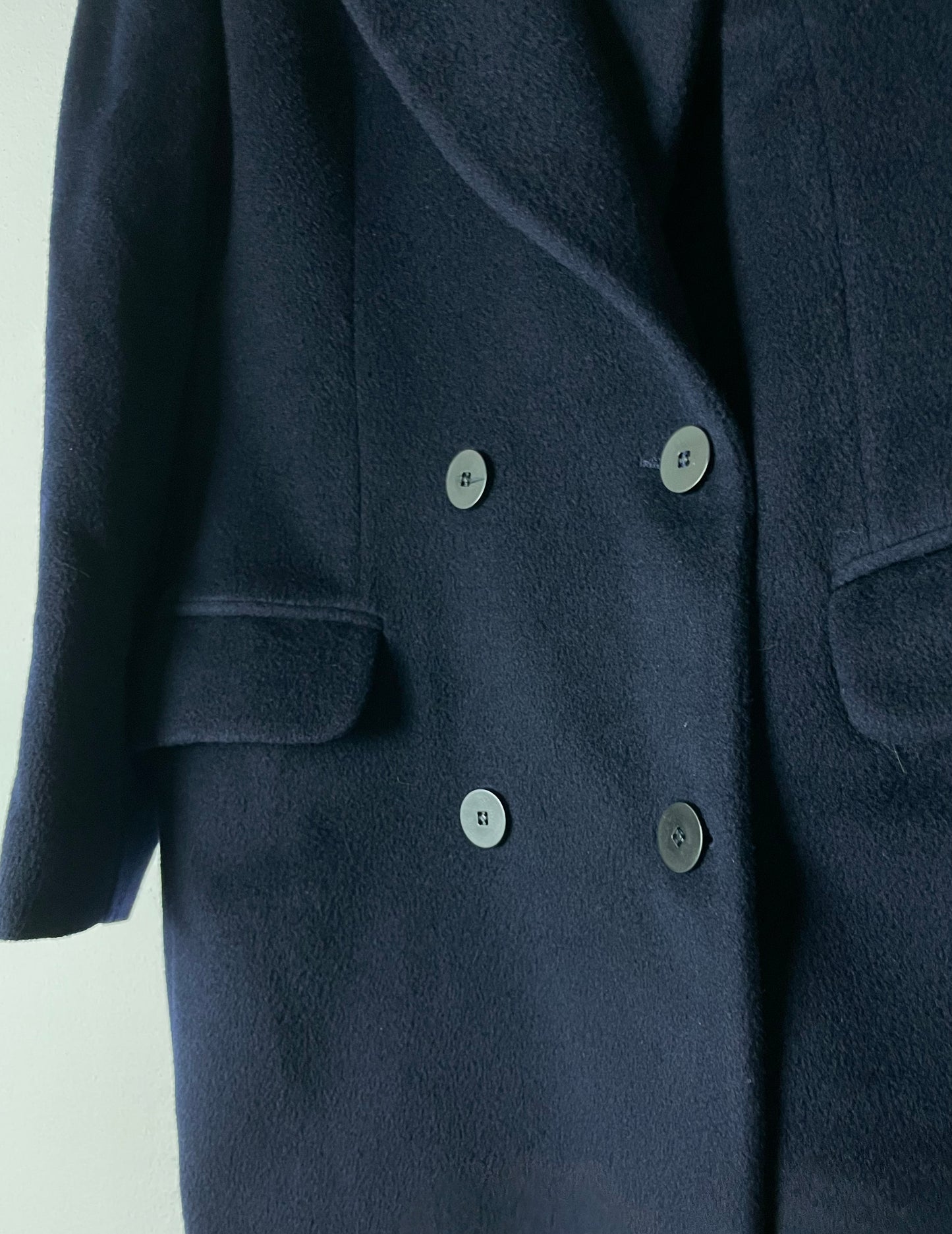 MANI by Giorgio Armani wool blue coat