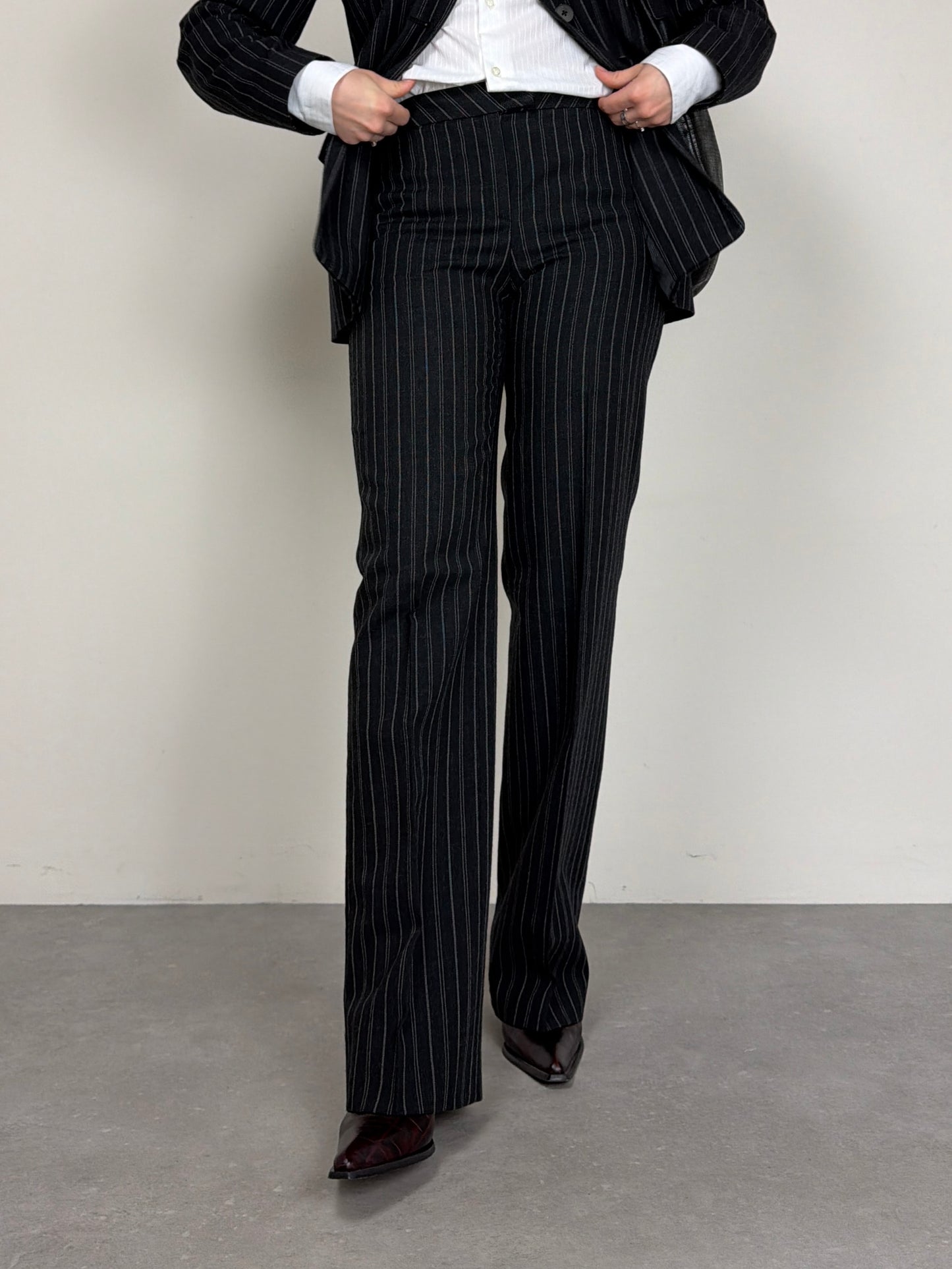 Philosophy di Alberta Ferretti completo in lana gessata