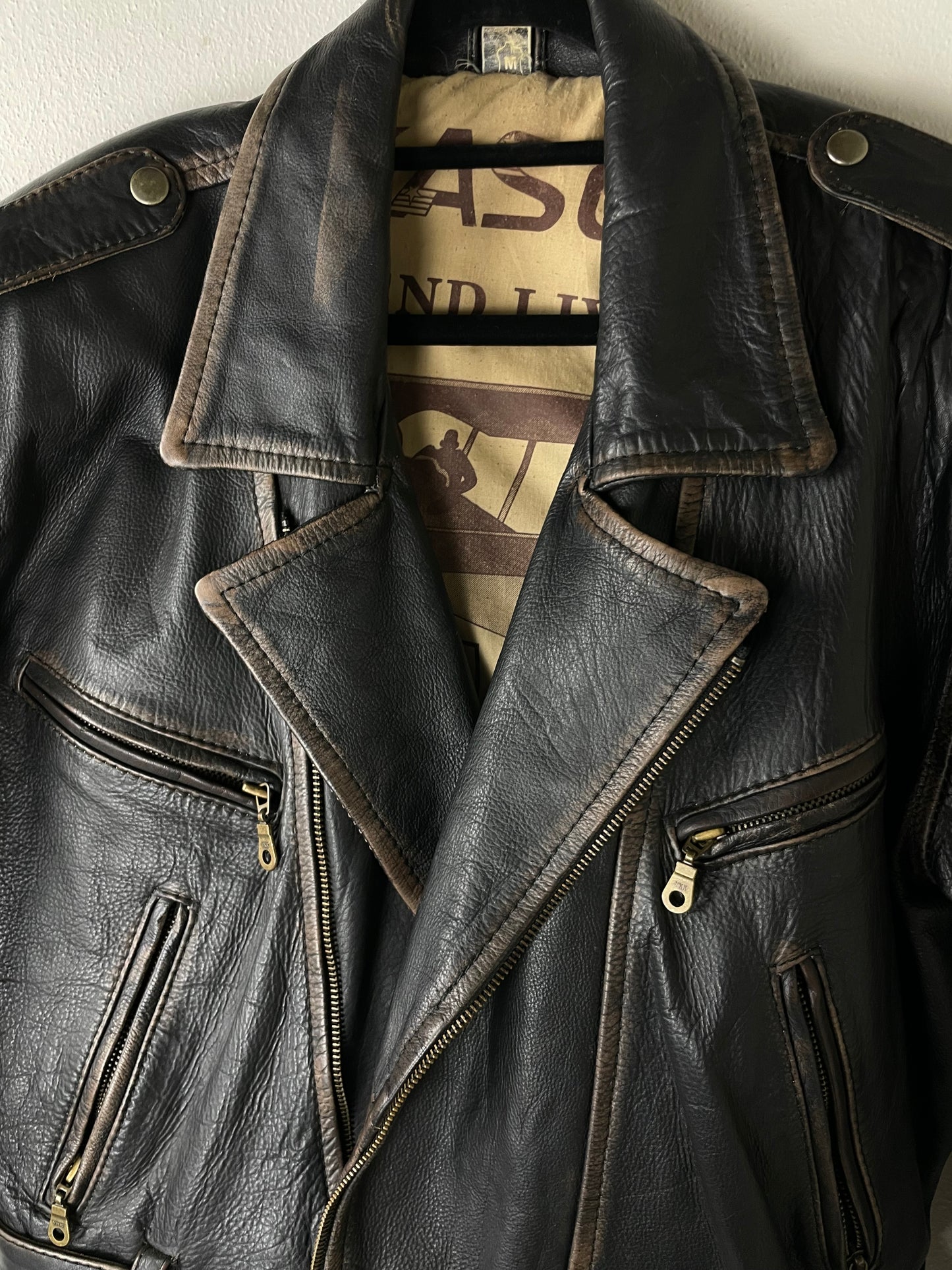 U.S. Leather biker jacket