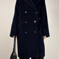 Max Mara cappotto in lana blu